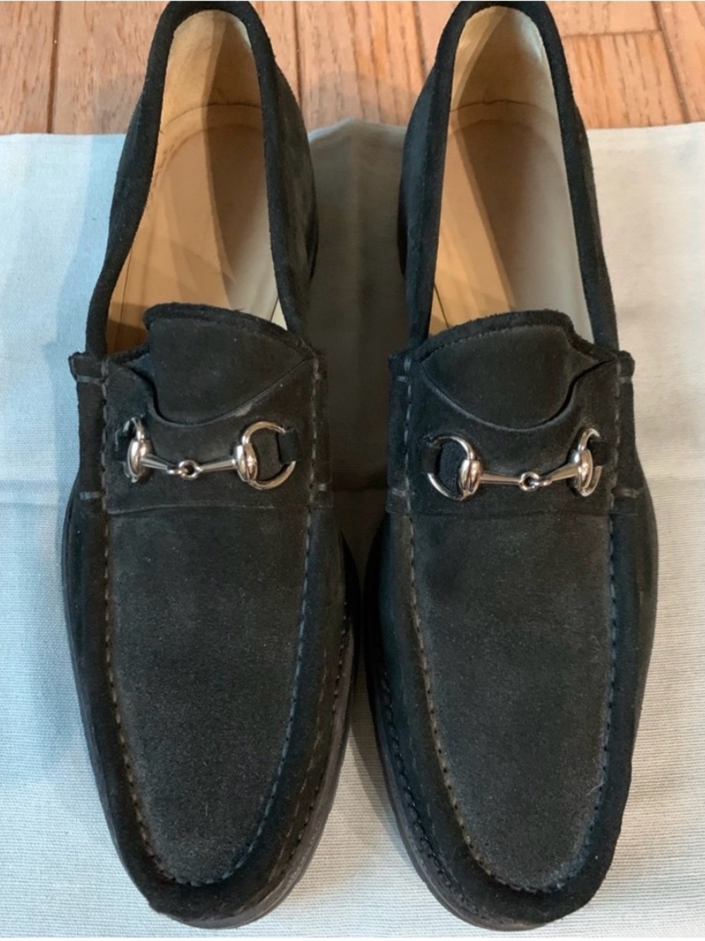 Gucci Suede Loafers w/Signature Gucci Horsebit